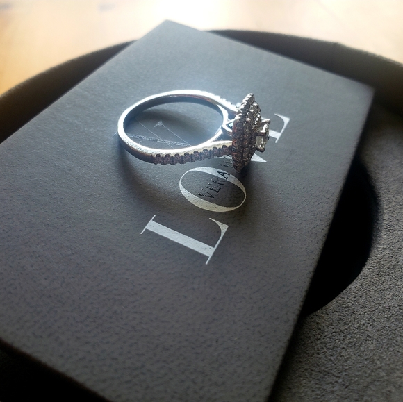 Vera Wang Love Collection Engagement Ring in 14K White Gold - Picture 4 of 6